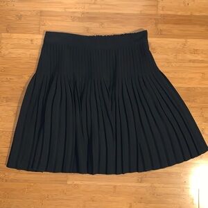 Loft Black Pleated Skirt